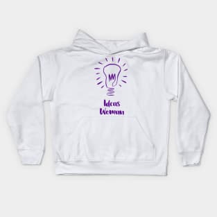 Ideas Woman - Purple Kids Hoodie